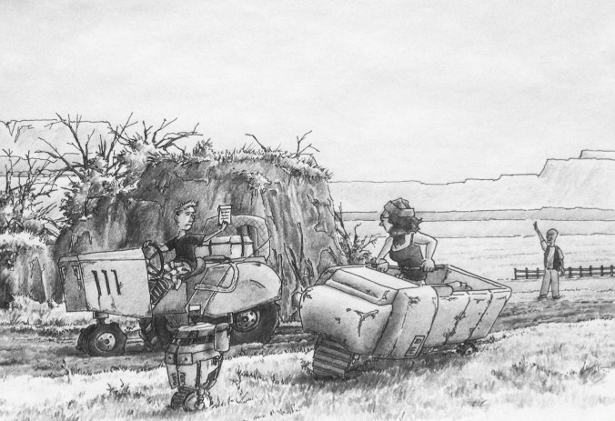 The boy and Kappy heading to Taggen.